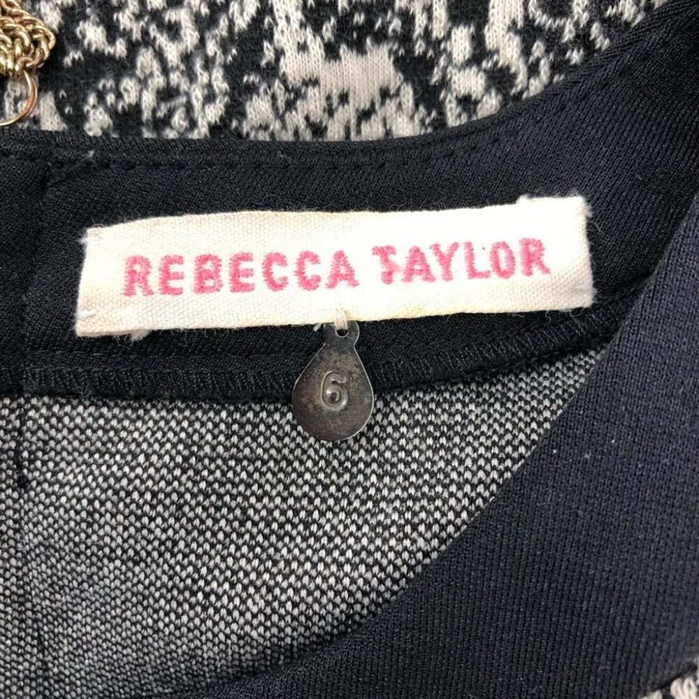 Rebecca Taylor Python Snake Print Gray Black Fit … - image 8